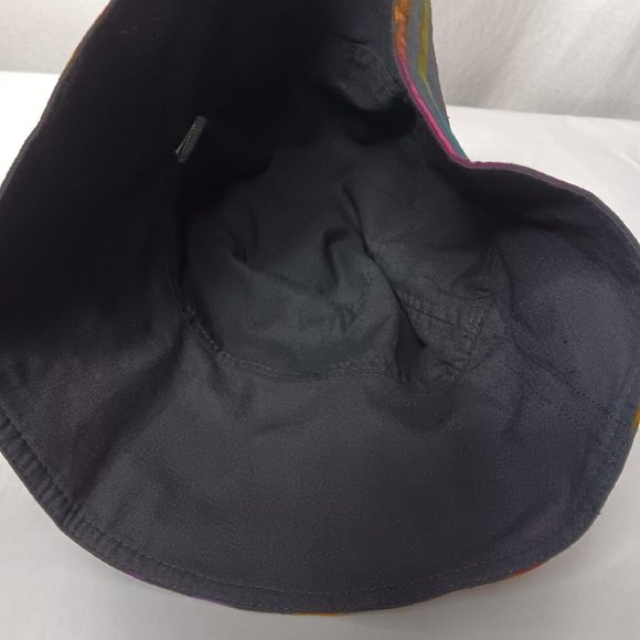 Clea Ray Bucket Hat Reversible Tie Dye Black Pink Blue Purple One Size Rayon - Picture 13 of 16